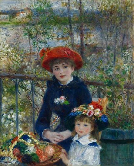 Pierre Auguste Renoir Two Sisters France oil painting art